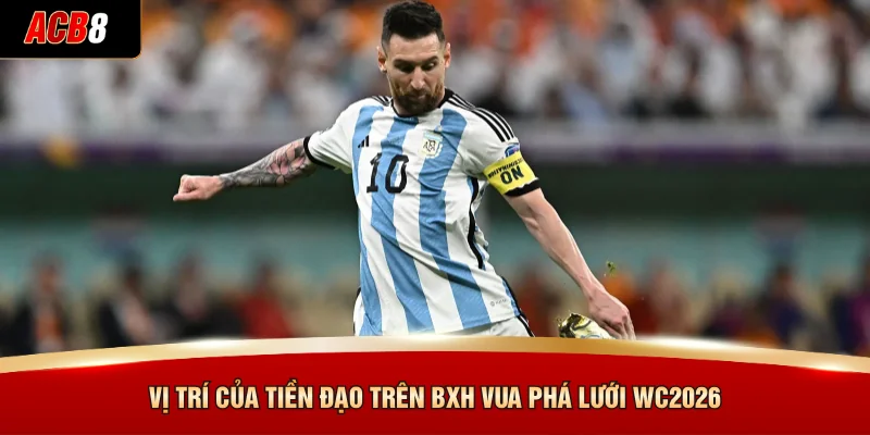 Lionel Messi - Cập Nhật Phong Độ Và Cơ Hội Của Siêu Tiền Đạo 4 Vị trí của tiền đạo trên BXH vua phá lưới WC2026